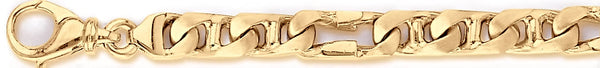 18k yellow gold chain, 14k yellow gold chain 7.4mm Stuart Link Bracelet