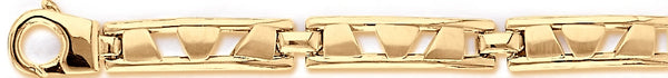 18k yellow gold chain, 14k yellow gold chain 7.6mm Regan Link Bracelet