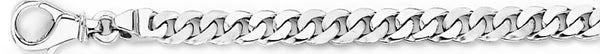 18k white gold chain, 14k white gold chain 5.6mm Mitchell Link Bracelet