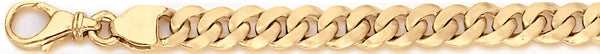 18k yellow gold chain, 14k yellow gold chain 6.7mm Mitchell Link Bracelet