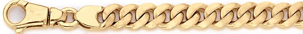 18k yellow gold chain, 14k yellow gold chain 8.1mm Mitchell Link Bracelet