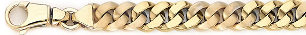 18k yellow gold chain, 14k yellow gold chain 9.5mm Mitchell Link Bracelet