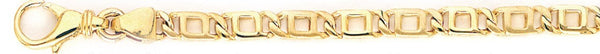 18k yellow gold chain, 14k yellow gold chain 4.6mm Dane Link Bracelet