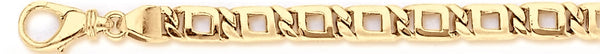 18k yellow gold chain, 14k yellow gold chain 5.6mm Dane Link Bracelet