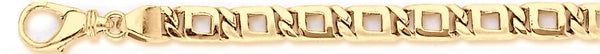 18k yellow gold chain, 14k yellow gold chain 5.6mm Dane Link Bracelet