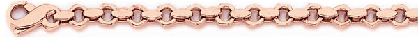 14k rose gold, 18k pink gold chain 5.3mm Shimmer Link Bracelet