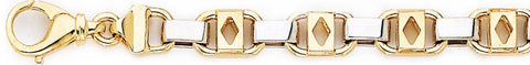 8.2mm Eyebox I Link Bracelet custom made gold chain