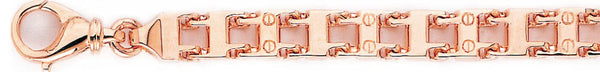14k rose gold, 18k pink gold chain 7.8mm Mecha-Lock Link Bracelet