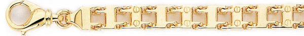 18k yellow gold chain, 14k yellow gold chain 7.8mm Mecha-Lock Link Bracelet
