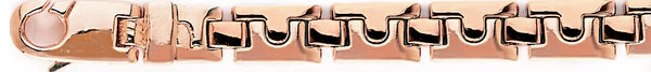 14k rose gold, 18k pink gold chain 8.8mm Puzzle Link Bracelet