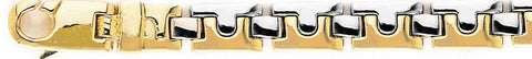 8.8mm Puzzle Link Bracelet custom made gold chain