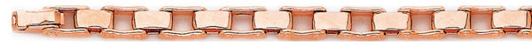 14k rose gold, 18k pink gold chain 6mm Bicycle Link Bracelet