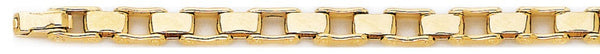 18k yellow gold chain, 14k yellow gold chain 6mm Bicycle Link Bracelet
