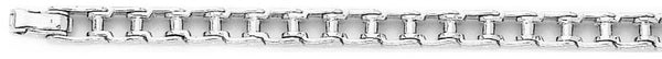 18k white gold chain, 14k white gold chain 6mm Motorcycle II Link Bracelet