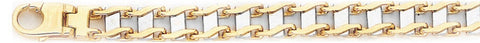 6.4mm Railroad Link Bracelet custom made gold chain