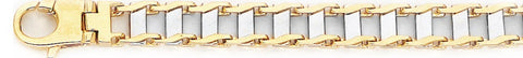 7.9mm Railroad Link Bracelet custom made gold chain