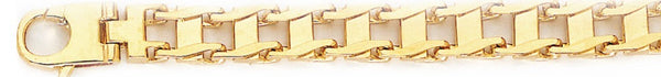 18k yellow gold chain, 14k yellow gold chain 8mm Railroad Link Bracelet