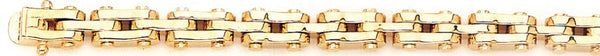 6mm 3-Row Industrial Tread Link Bracelet
