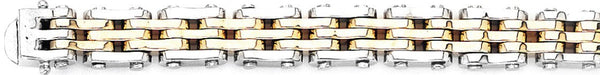 9.6mm 5-Row Industrial Tread Link Bracelet