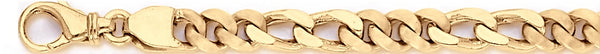 18k yellow gold chain, 14k yellow gold chain 6.7mm Modern Figaro Link Bracelet
