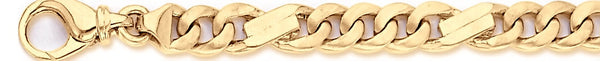 18k yellow gold chain, 14k yellow gold chain 7.8mm Modern Figaro Link Bracelet