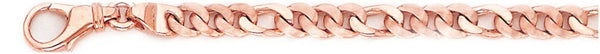 14k rose gold, 18k pink gold chain 5.5mm Modern Figaro Link Bracelet