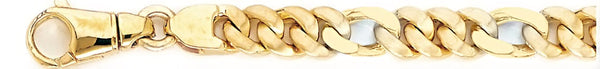 18k yellow gold chain, 14k yellow gold chain 8.3mm Modern Figaro Link Bracelet