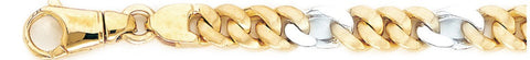 8.3mm Modern Figaro Link Bracelet custom made gold chain