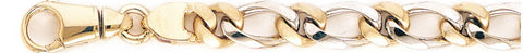 8.9mm Modern Figaro Link Bracelet custom made gold chain