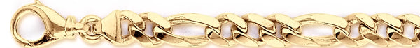 18k yellow gold chain, 14k yellow gold chain 8mm Figaro Link Bracelet