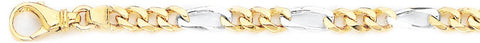 5.5mm Figaro Link Bracelet custom made gold chain