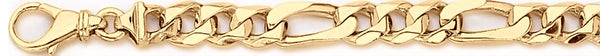 18k yellow gold chain, 14k yellow gold chain 7mm Figaro Link Bracelet
