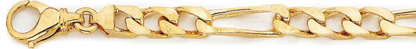 6.9mm Elogated Figaro Link Bracelet
