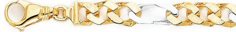 9.9mm Figaro Link Bracelet custom made gold chain