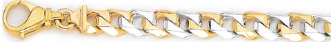 8.5mm Switchblade Curb Link Bracelet custom made gold chain