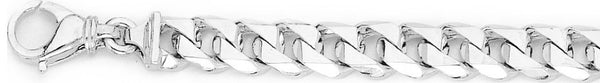 18k white gold chain, 14k white gold chain 9.2mm Switchblade Curb Link Bracelet