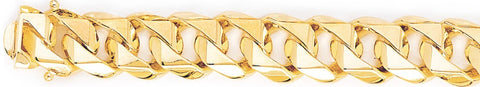 13.9mm Switchblade Curb Link Bracelet custom made gold chain