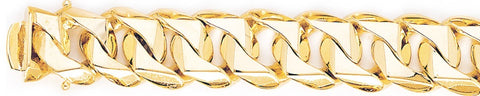 16.2mm Switchblade Curb Link Bracelet custom made gold chain