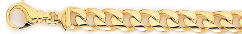 9.4mm Curb Link Bracelet custom made gold chain