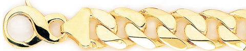 16.5mm Curb Link Bracelet custom made gold chain