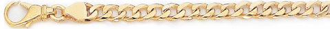 5.4mm Round Curb Link Bracelet custom made gold chain