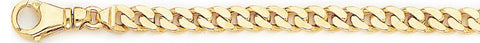 5.5mm Flat Curb Link Bracelet custom made gold chain