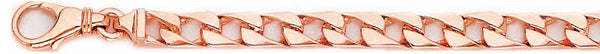 14k rose gold, 18k pink gold chain 5.6mm Straight Curb Link Bracelet