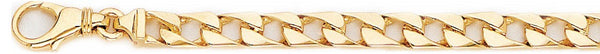 18k yellow gold chain, 14k yellow gold chain 5.6mm Straight Curb Link Bracelet