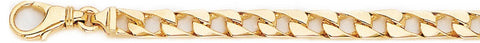 5.6mm Straight Curb Link Bracelet custom made gold chain