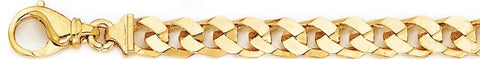 7.8mm Flat-Top Curb Link Bracelet custom made gold chain
