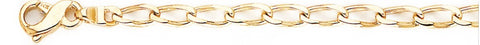 4.7mm Thin Curb Link Bracelet custom made gold chain