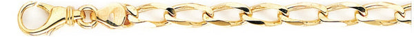 18k yellow gold chain, 14k yellow gold chain 5.9mm Thin Curb Link Bracelet