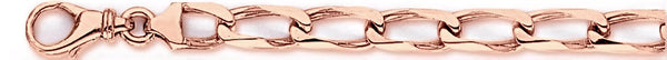14k rose gold, 18k pink gold chain 6.2mm Thin Curb Link Bracelet