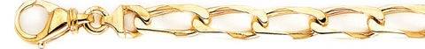 7.7mm Thin Curb Link Bracelet custom made gold chain
